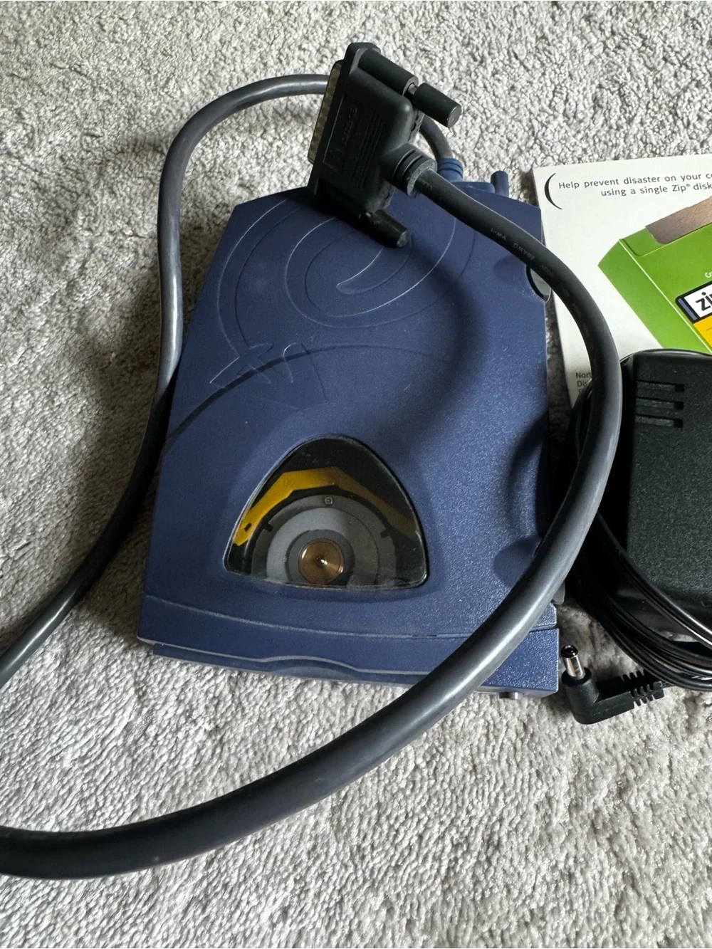 iomega ZIP 250 Model # Z250P External Drive with Power Supply and Parallel Cable
